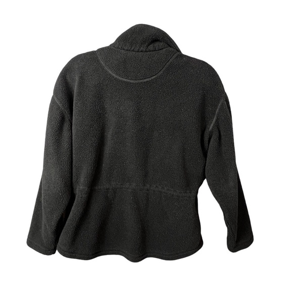 Travelsmith Fleece Pullover Women's Size Small Black Draw String Waist - Picture 2 of 10